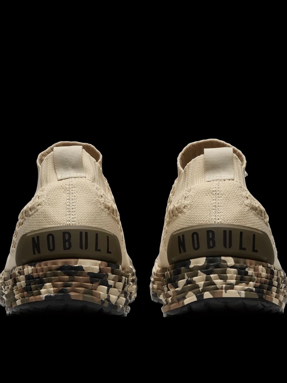 Women’s Knit Sneaker in Beige with Camouflage Sole - Picture 9 of 9